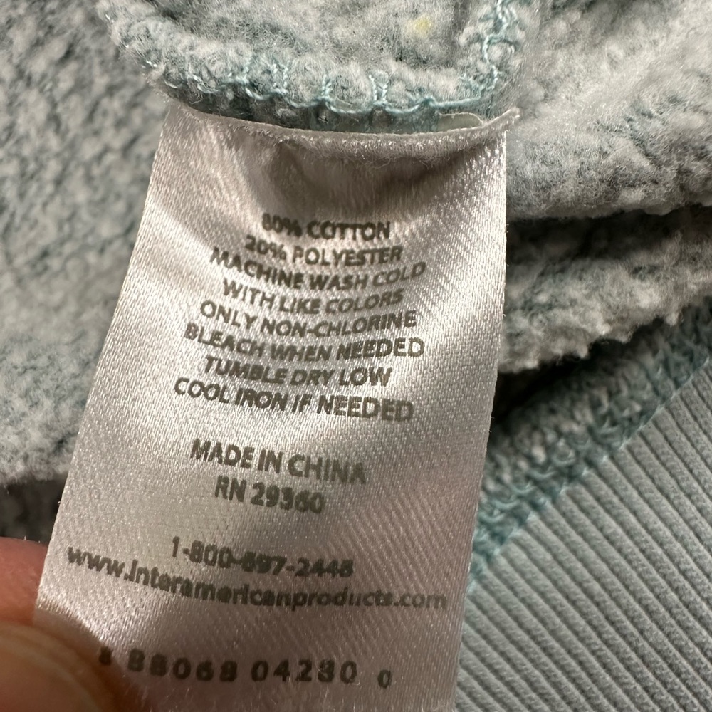 dip Women’s Mock Neck Sweatshirt Blue Size Small - Picture 3 of 5